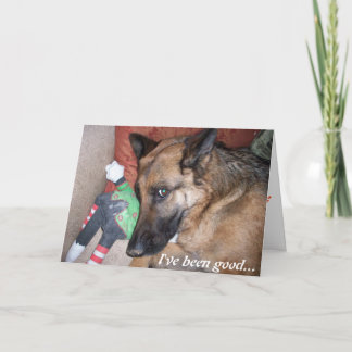 I've been good. holiday card