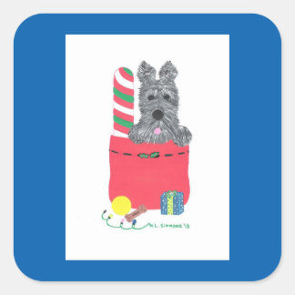 I'VE BEEN GOOD! SQUARE STICKER