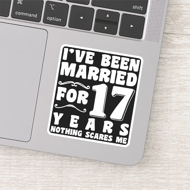 I've Been Married For 17 Years Wedding Party Funny (Detail)