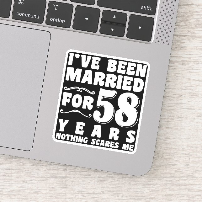 I've Been Married For 58 Years Birthday Present (Detail)