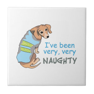 IVE BEEN NAUGHTY CERAMIC TILE