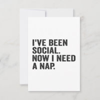 I've Been Social Now I Need a Nap Autism Adhd
