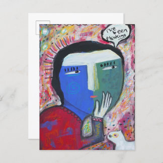 I've Been Thinking Postcard