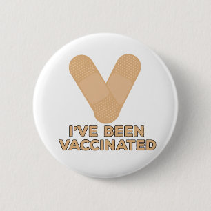 I've Been Vaccinated 6 Cm Round Badge