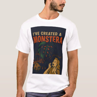 I've Created a Monstera Retro Horror Plant T-Shirt