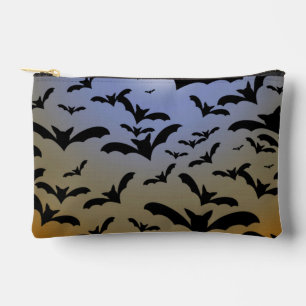 I've Gone Batty For Black Bats & Pretty Moonlight Accessory Pouch