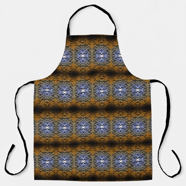 I've Gone Batty For Black Bats & Pretty Moonlight Apron (Front)