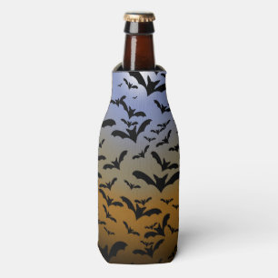 I've Gone Batty For Black Bats & Pretty Moonlight Bottle Cooler