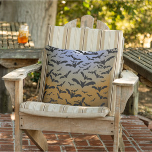 I've Gone Batty For Black Bats & Pretty Moonlight Cushion