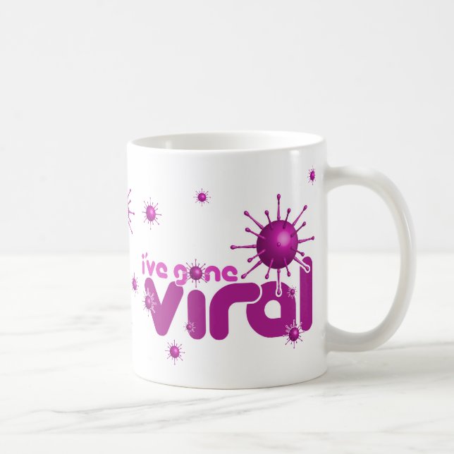I've Gone Viral Mug - Magenta (Right)