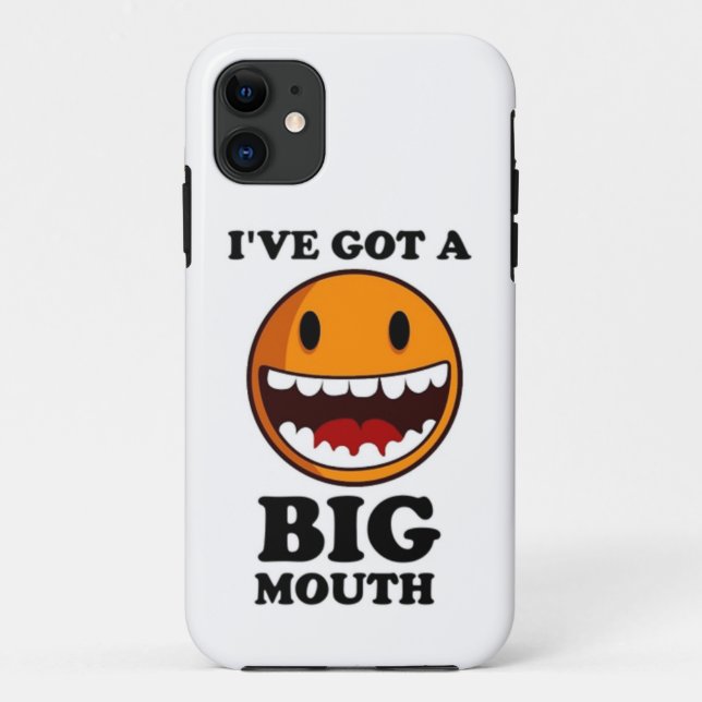"I'VE GOT A BIG MOUTH FACE Case-Mate iPhone CASE (Back)