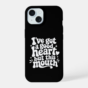 Ive Got A Good Heart But This Mouth Sassy Retro iPhone 15 Case