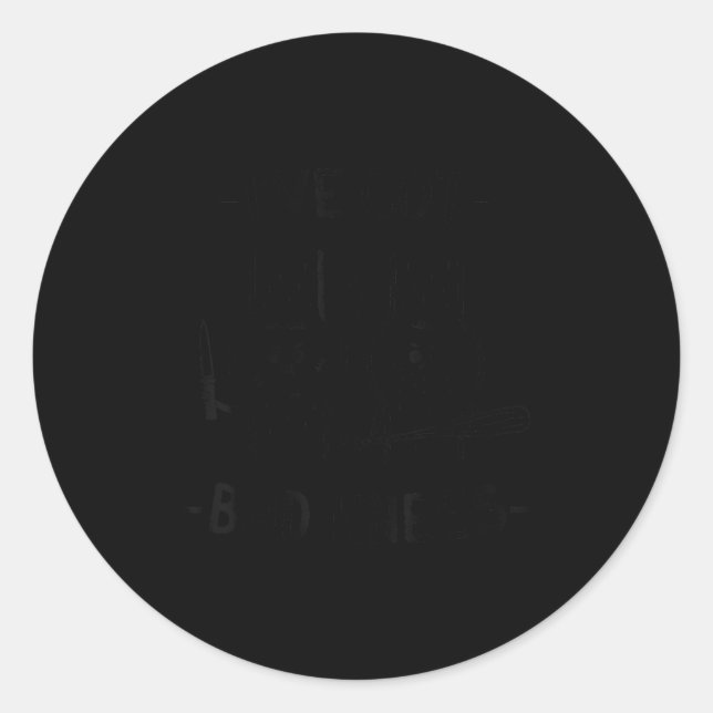 I've Got Bad Knees Funny Meme Men Women  Classic Round Sticker (Front)