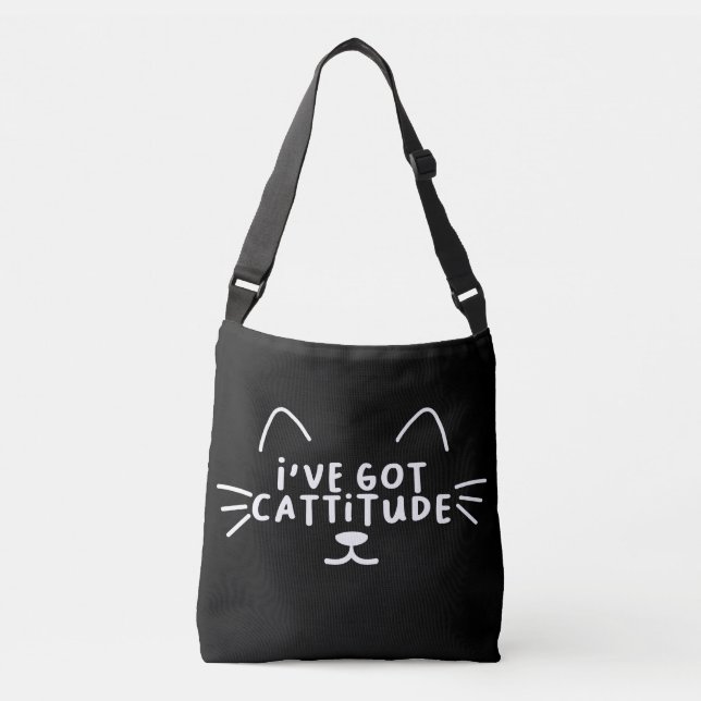 I've Got Cattitude Tote Bag (Front)