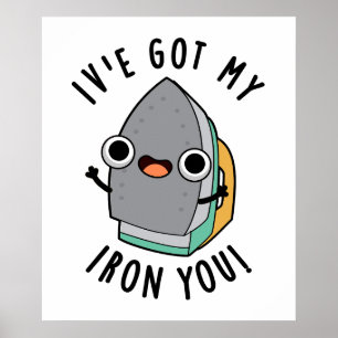 I've Got My Iron You Funny Appliance Pun Poster