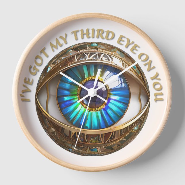 I've Got My Third Eye On You Clock (Front)