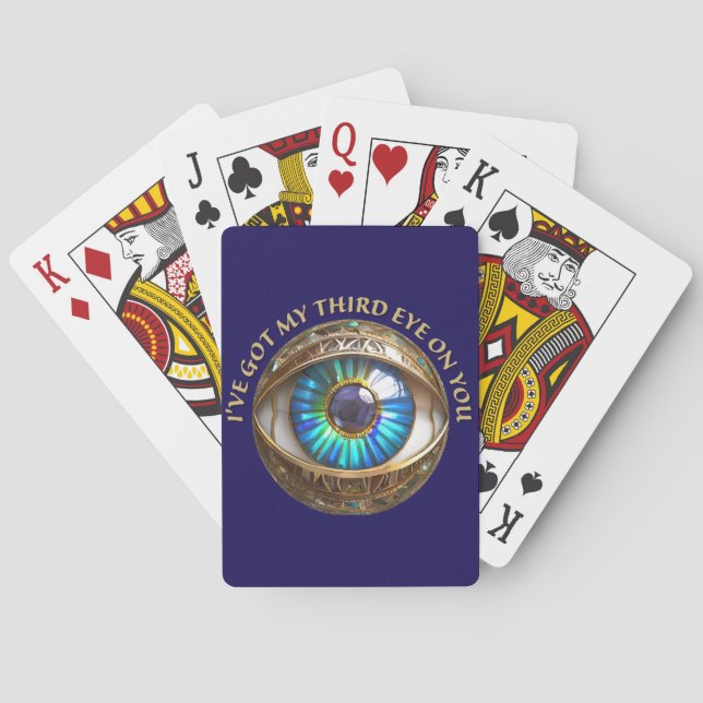 I've Got My Third Eye On You Playing Cards (Back)