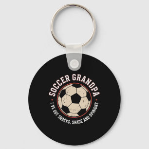 I've Got Snacks Shade And Opinions Funny Soccer Gr Key Ring