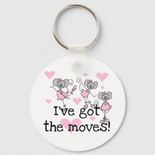 I've Got the Moves Ballerina T-shirts and Gifts Key Ring
