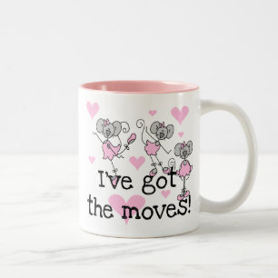 I've Got the Moves Ballerina T-shirts and Gifts Two-Tone Coffee Mug