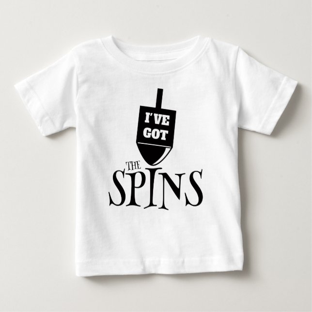 I've Got the Spins - Black Baby T-Shirt (Front)