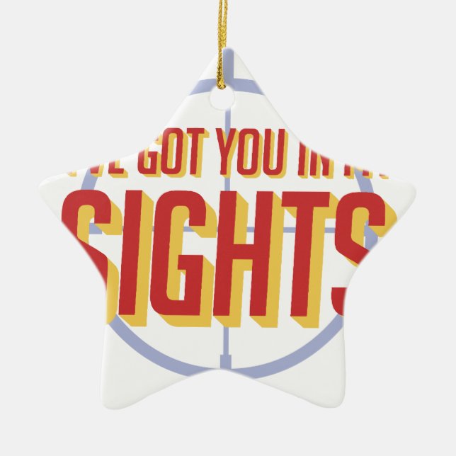 I've got you in my sights - Soldier 76 Ceramic Tree Decoration (Front)