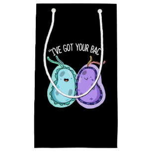 I've Got Your Bac Funny Bacteria Pun Dark BG Small Gift Bag