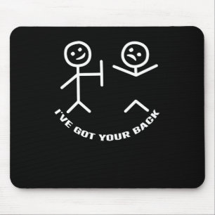 I've Got Your Back Halloween Skeleton Skull Mouse Pad