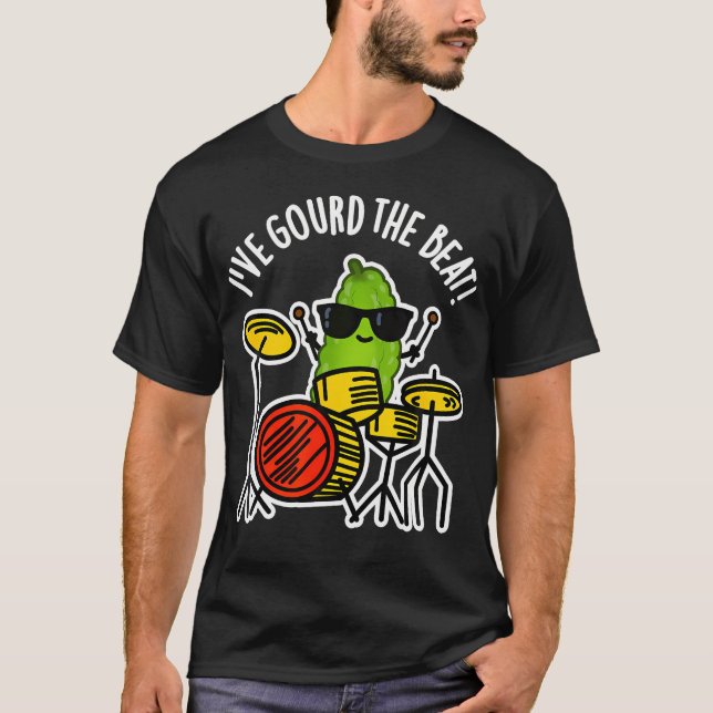 I'Ve Gourd The Beat Funny Vegetable Pun T-Shirt (Front)