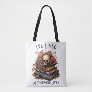 I've Lived A Thousand Lives, Book Lover Tote Bag
