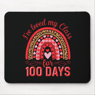 I've Loved My Cl For 100 Days Rainbow Valentine Te Mouse Pad