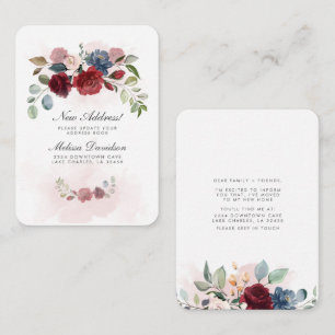 I've Moved Address Floral Moving Announcement