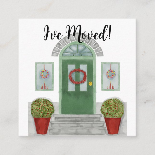 I've Moved! Christmas home Enclosure Card (Front)