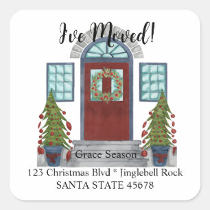 I've Moved! Christmas home Envelope seal