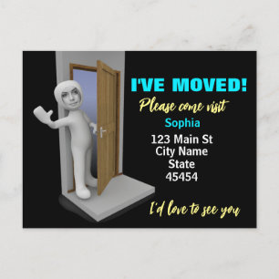 I've Moved, Custom Picture Card, Moving, Photo Postcard