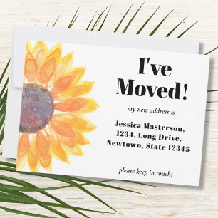 I've Moved Sunflower Announcement