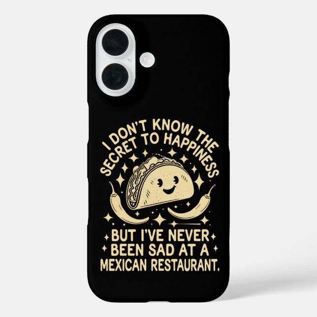 I've Never Been Sad at A Mexican Restaurant Funny Case-Mate iPhone Case (Back)