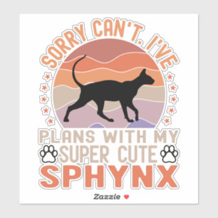 I've plans with my Sphynx cat