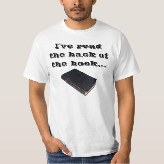 I've read the back of the book and we win! Shirt