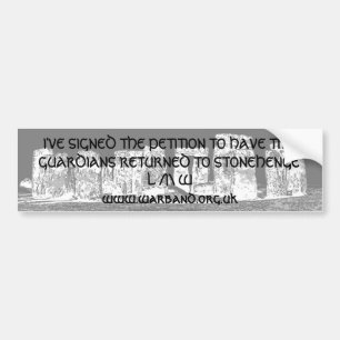 I'VE SIGNED THE PETITION! BUMPER STICKER
