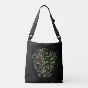 I've Taken a Lichen to Moss - Funny Nature Pun Crossbody Bag