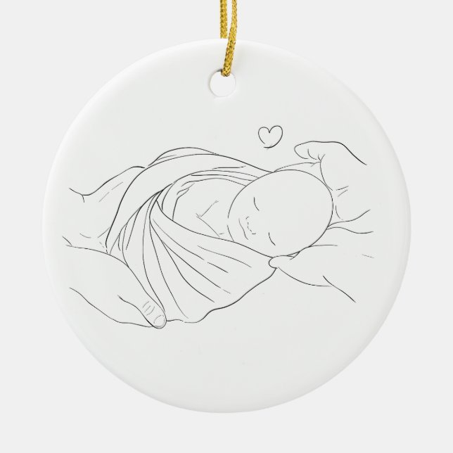 IVF Doctor's Miracle Work Gift Ornament Pink (Front)