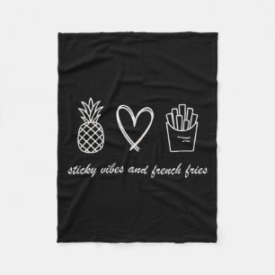 Ivf Mom Pregnancy Transfer Day Sticky Vibes &amp;  Fleece Blanket