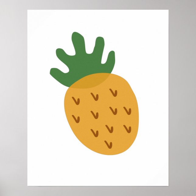 IVF Pineapple | Modern Cute Infertility Support Poster (Front)