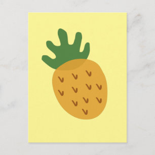 IVF Pineapple Modern Cute Yellow Infertility Postcard