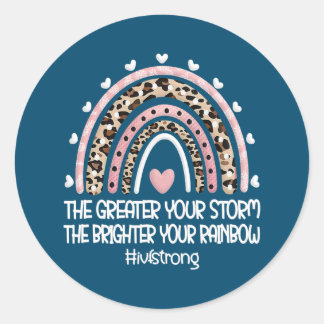 IVF Strong Rainbow IVF Transfer Day Retrieval Day Classic Round Sticker