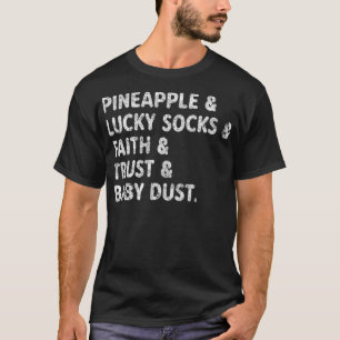 IVF Transfer Day Cute Minimalist Design Lucky  T-Shirt