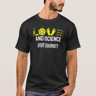 Ivf Warrior Dad Mum Science Transfer Day Infertili T-Shirt
