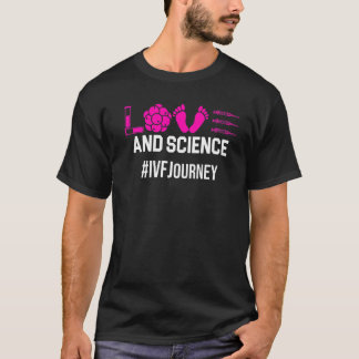 Ivf Warrior Dad Mum Science Transfer Day Infertili T-Shirt