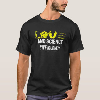 Ivf Warrior Dad Mum Science Transfer Day Infertili T-Shirt